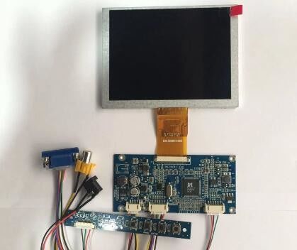 640*480 TFT-LCD van de Touch screenvertoning Monitorvga Cvbs voor Controlemechanisme Board